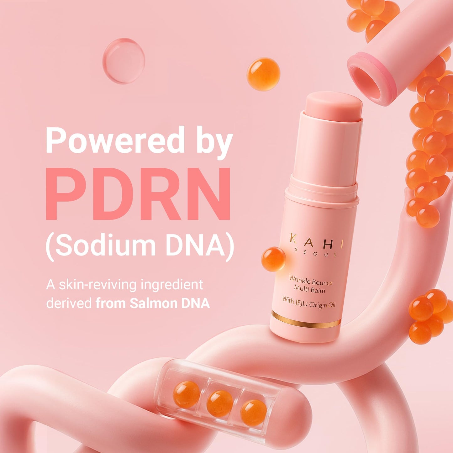 KAHI Wrinkle Bounce Multi Balm Stick | PDRN Collagen Wrinkle Stick | Korean Skin Care |All-in-One Hydrating Lip Balm Eye Cream Neck Cream Make Up Base & Face Mist Moisture Balm KAHIBuy Supplements Australia