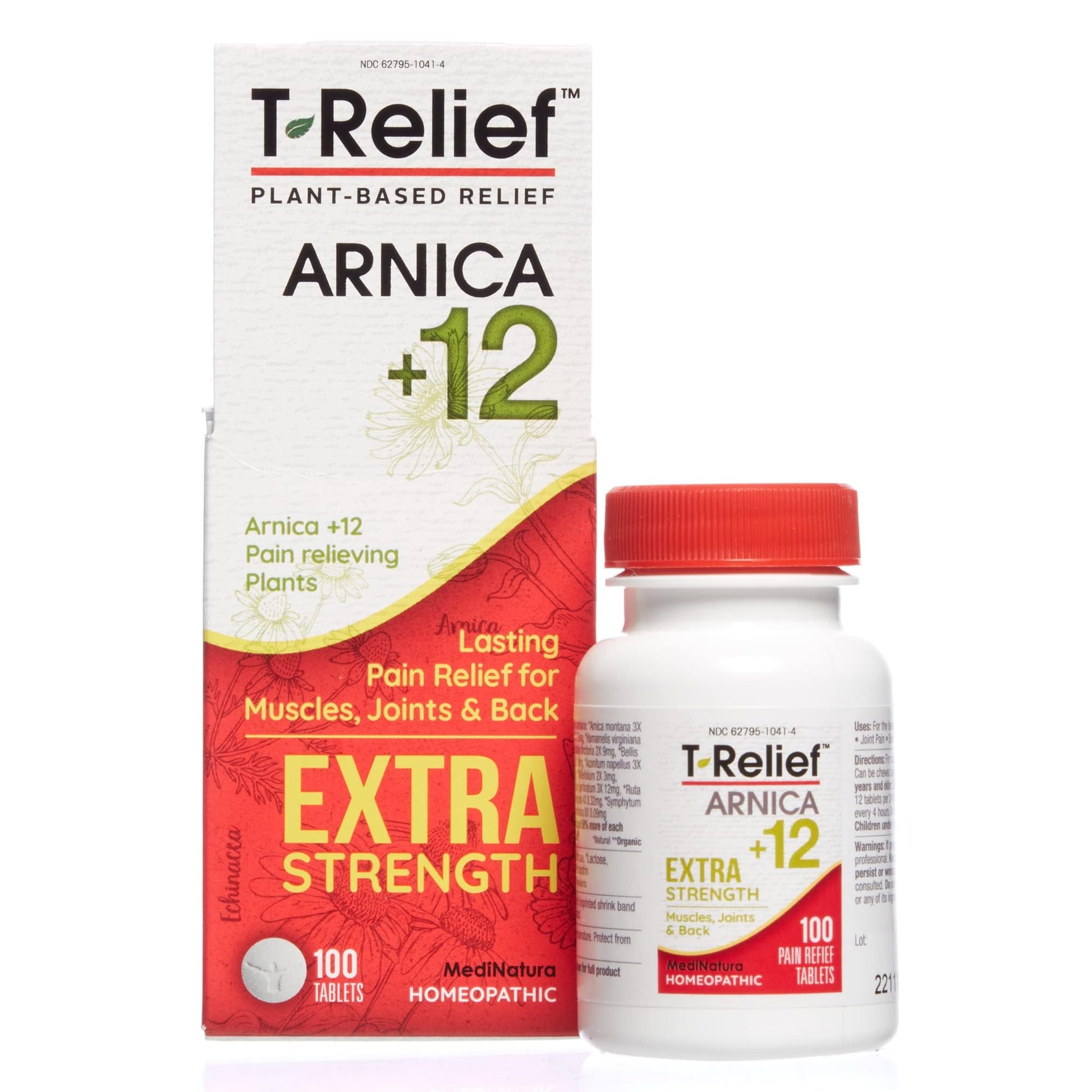 MediNatura T-Relief Extra Strength Pain Relief Arnica +12 Plant-Based Pain Relievers 100ct Tablets T-Relief Extra Strength Pain Relief 3oz Cream Bundle MediNaturaBuy Supplements Australia
