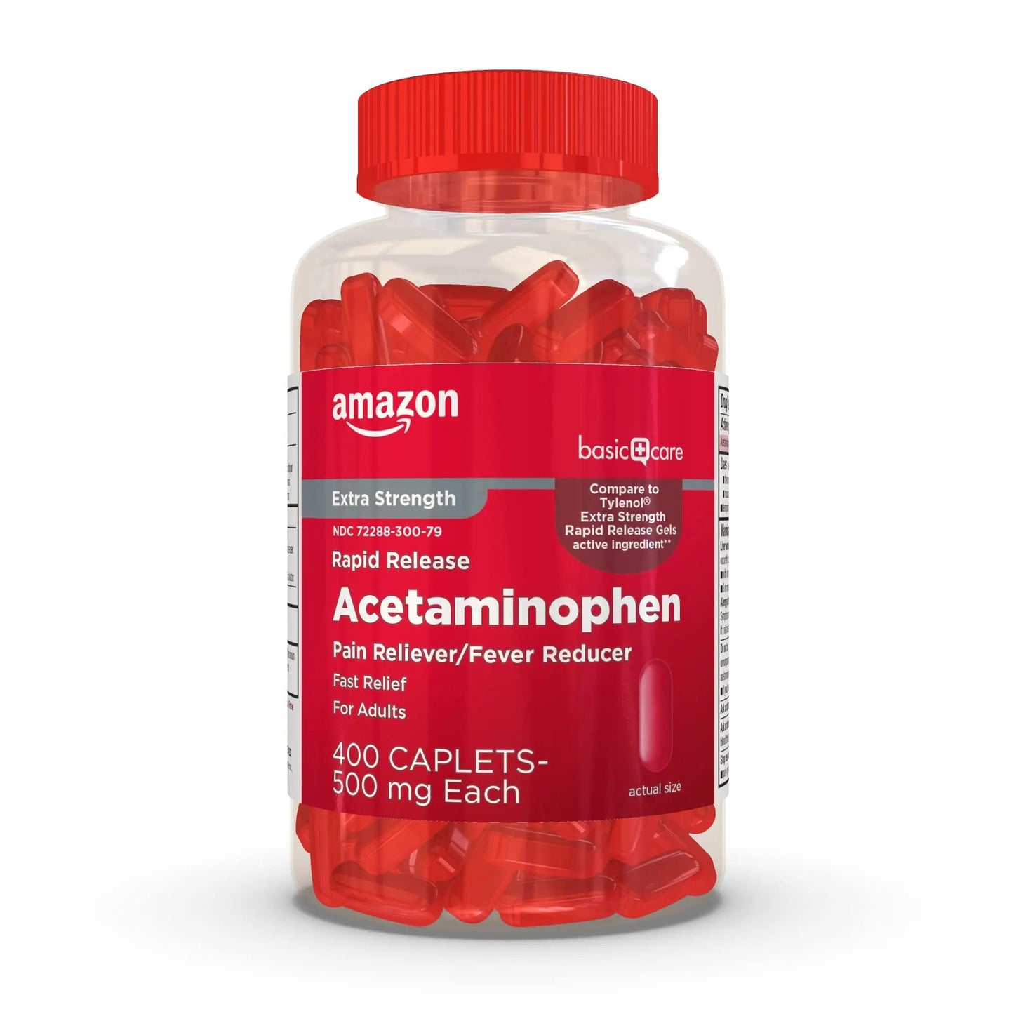 Amazon Basic Care Rapid Release Acetaminophen Caplets 500 mg, Extra Strength Pain Reliever and Fever Reducer for Headache, Backache, Menstrual Pain, Arthritis Pain, 400 Count Amazon Basic CareBuy Supplements Australia