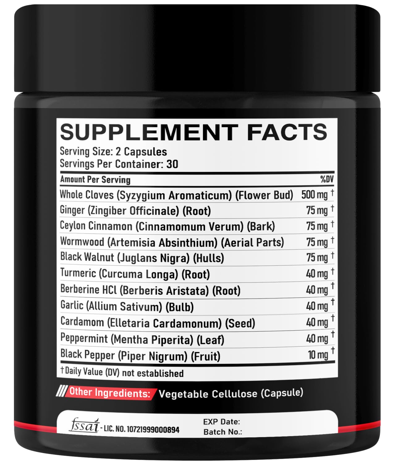 DEDICAD 11in1 Cloves Supplement with Ginger, Ceylon Cinnamon and 8 Other More - Digestive, Immune System, Mood Support - 60 Capsules - 30 Days Supply DEDICAD buy supplements Au
