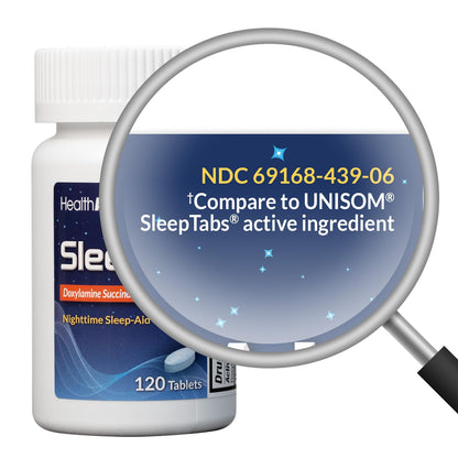 HealthA2Z® Nighttime Sleep-Aid, Doxylamine Succinate Tablets 25mg, 120 Counts (Pack of 1), Safe & Effective HealthA2Z buy supplements Au