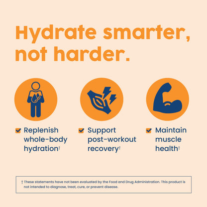 NativePath Hydrate, Zero Sugar, Electrolytes Powder with BCAAs, Tangerine Hydration, Keto & Paleo Friendly, 30 Servings