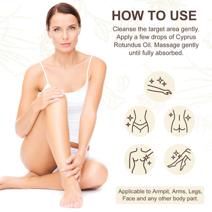 Cyperus Rotundus Oil, Natural for Reducing Body Hair Growth, Cyperus Rotundus Oil for Hair