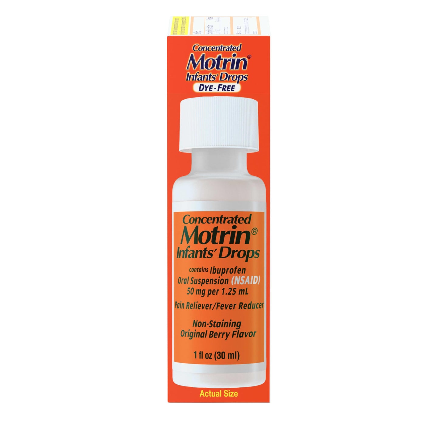 Infants’ Motrin Infant Ibuprofen Oral Suspension Concentrated Drops, NSAID Fever Reducer & Pain Reliever for Babies, Dye Free, Alcohol-Free, Berry Flavor, Includes Enclosed Syringe, 1 fl. oz Infants' Motrin buy supplements Au