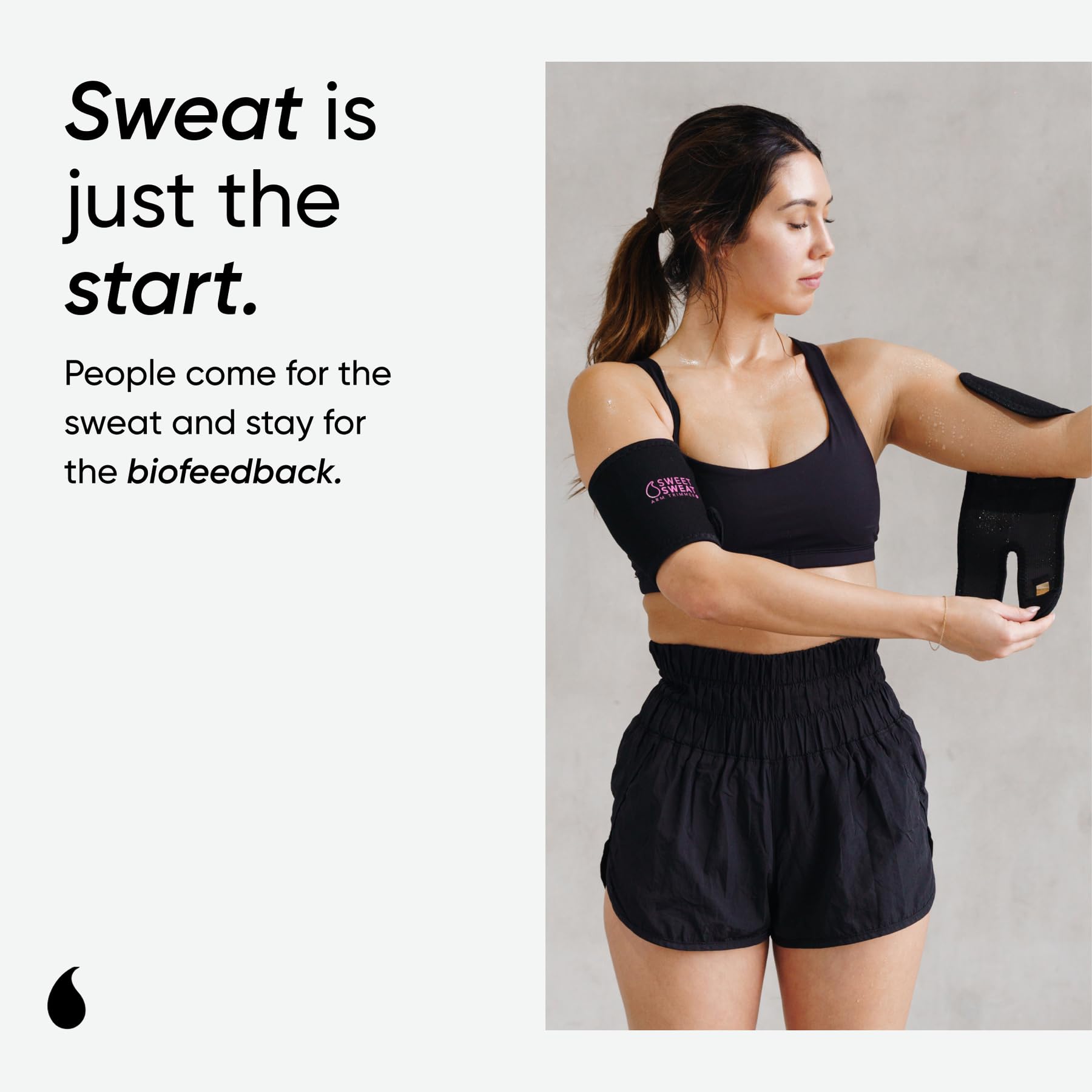 Sports Research Sweet Sweat® Arm Trimmers - Premium Sweat-Enhancing Arm Wraps for Women & Men - 3 Adjustable Sizes Sports Research buy supplements Au