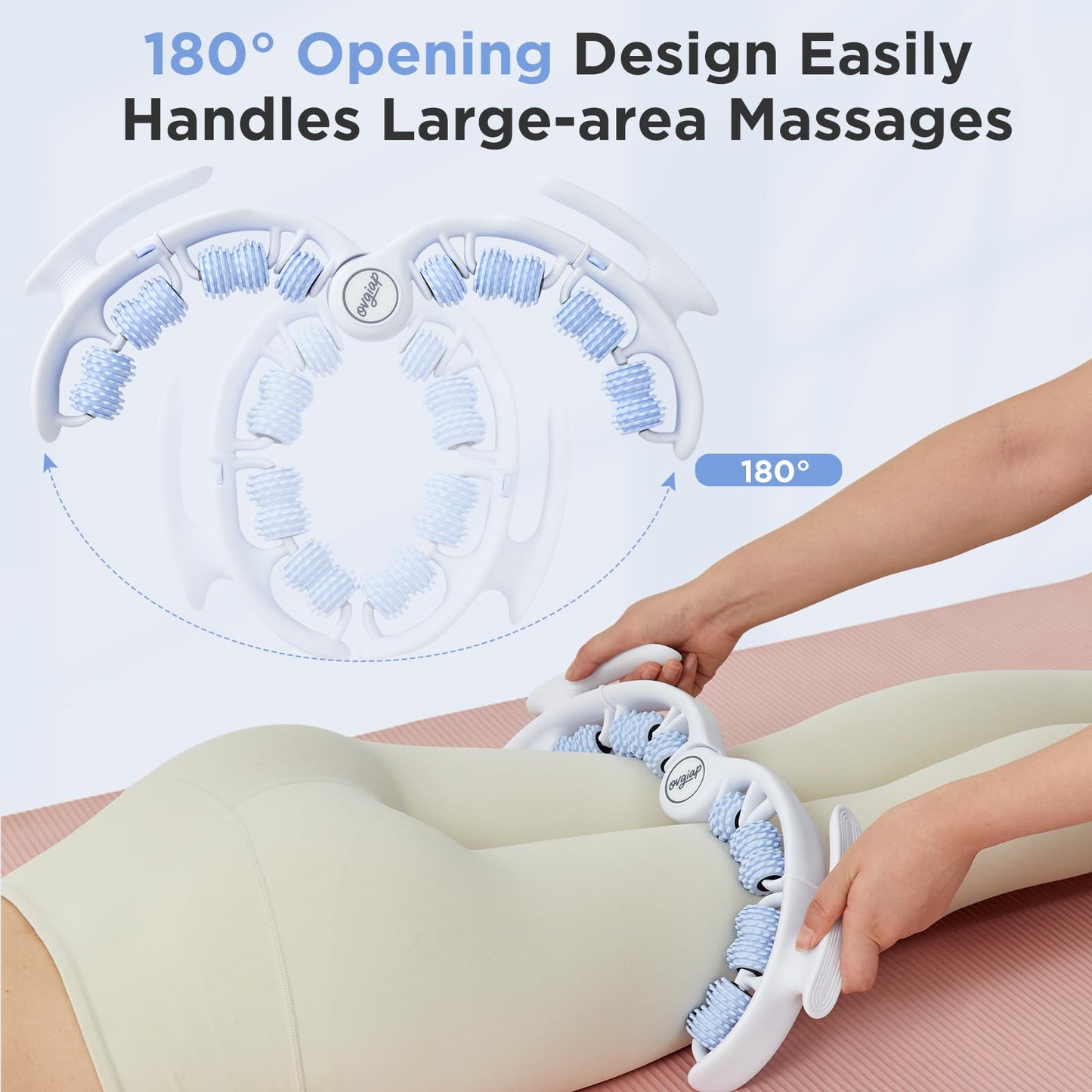 OVGIAP Cellulite Manual Massager for Legs & Thighs - Lymphatic Drainage Tool, Handheld Fascia Blaster for Deep Tissue, Body Sculpting Cellulite Remover(Blue) OVGIAP buy supplements Au