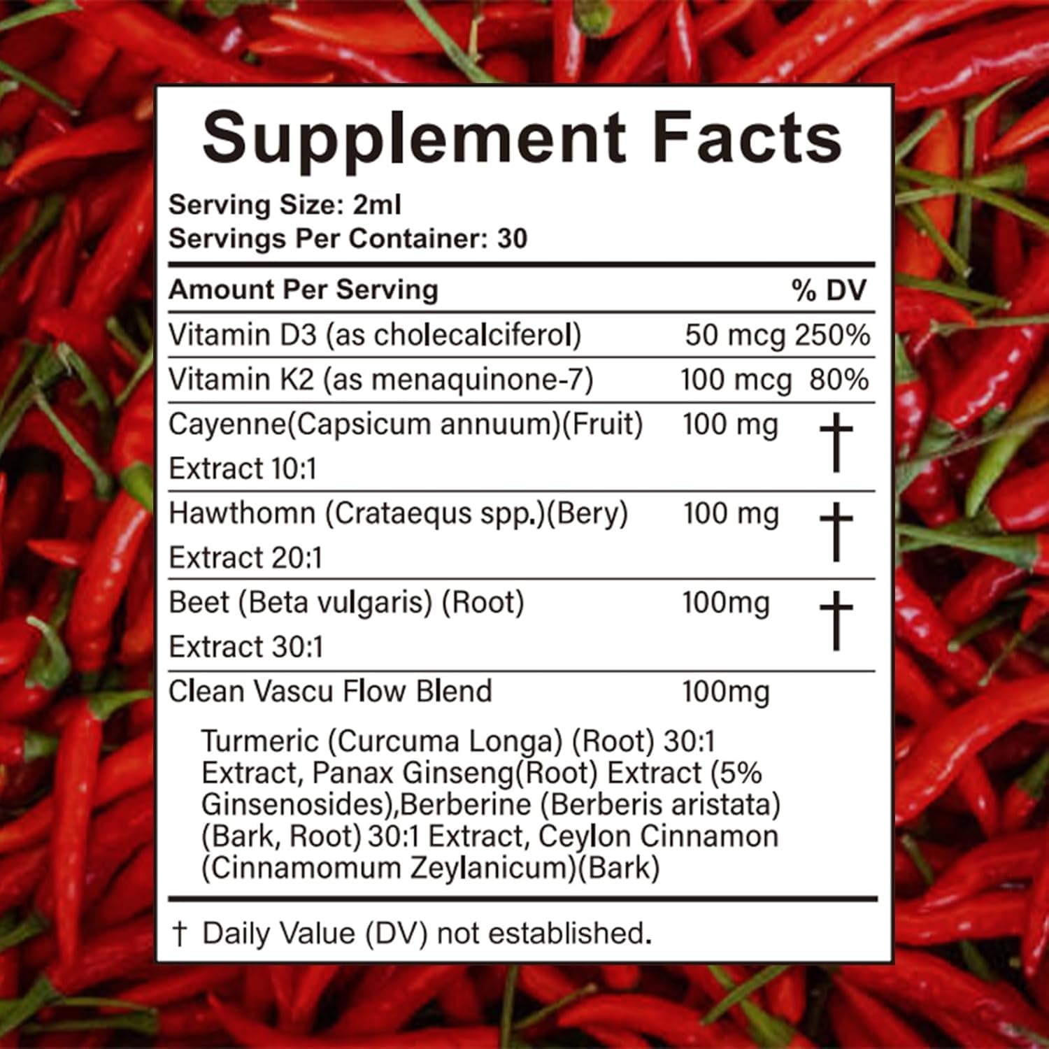 VelestOff Cayenne Pepper Drops - VelestOff Cayenne Circulation Blood Pressure Blend - Cayenne Pepper Hawthorn Beet Root Turmeric Vitamin K2 D3-2 OZ (2 PCS) Velestoff buy supplements Au