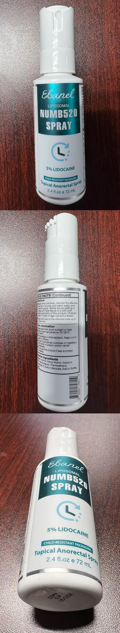 Ebanel Bundle of 5% Lidocaine Numbing Spray and Tattoo Aftercare Healing Balm
