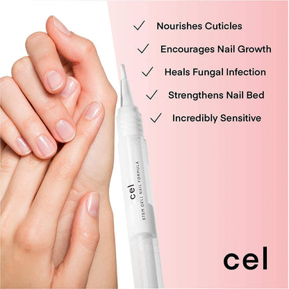 cel MD Cuticle Oil Pen Nail Strengthener Repair Serum – Nail Repair For Damaged Nails – Helps Repair & Nourish Cracked Nails