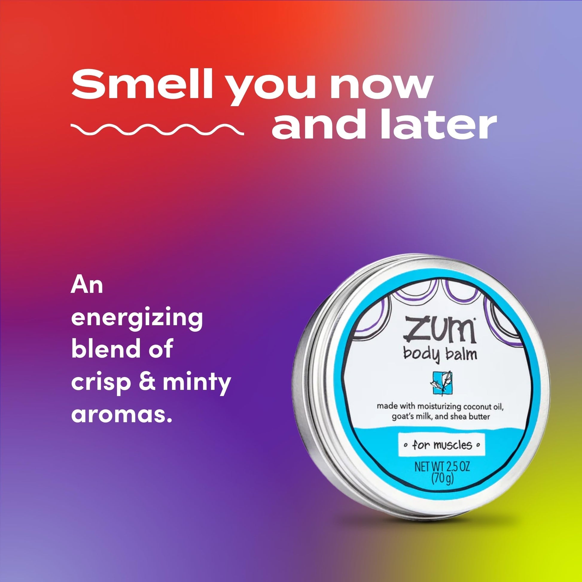 Zum Indigo Wild Body Balm for Muscles - Body Moisturizer for Women & Men - After Workout Muscle Recovery - Includes Goat's Milk, Shea Butter & Menthol - 2.5 oz ZumBuy Supplements Australia