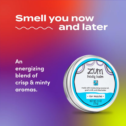 Zum Indigo Wild Body Balm for Muscles - Body Moisturizer for Women & Men - After Workout Muscle Recovery - Includes Goat's Milk, Shea Butter & Menthol - 2.5 oz ZumBuy Supplements Australia