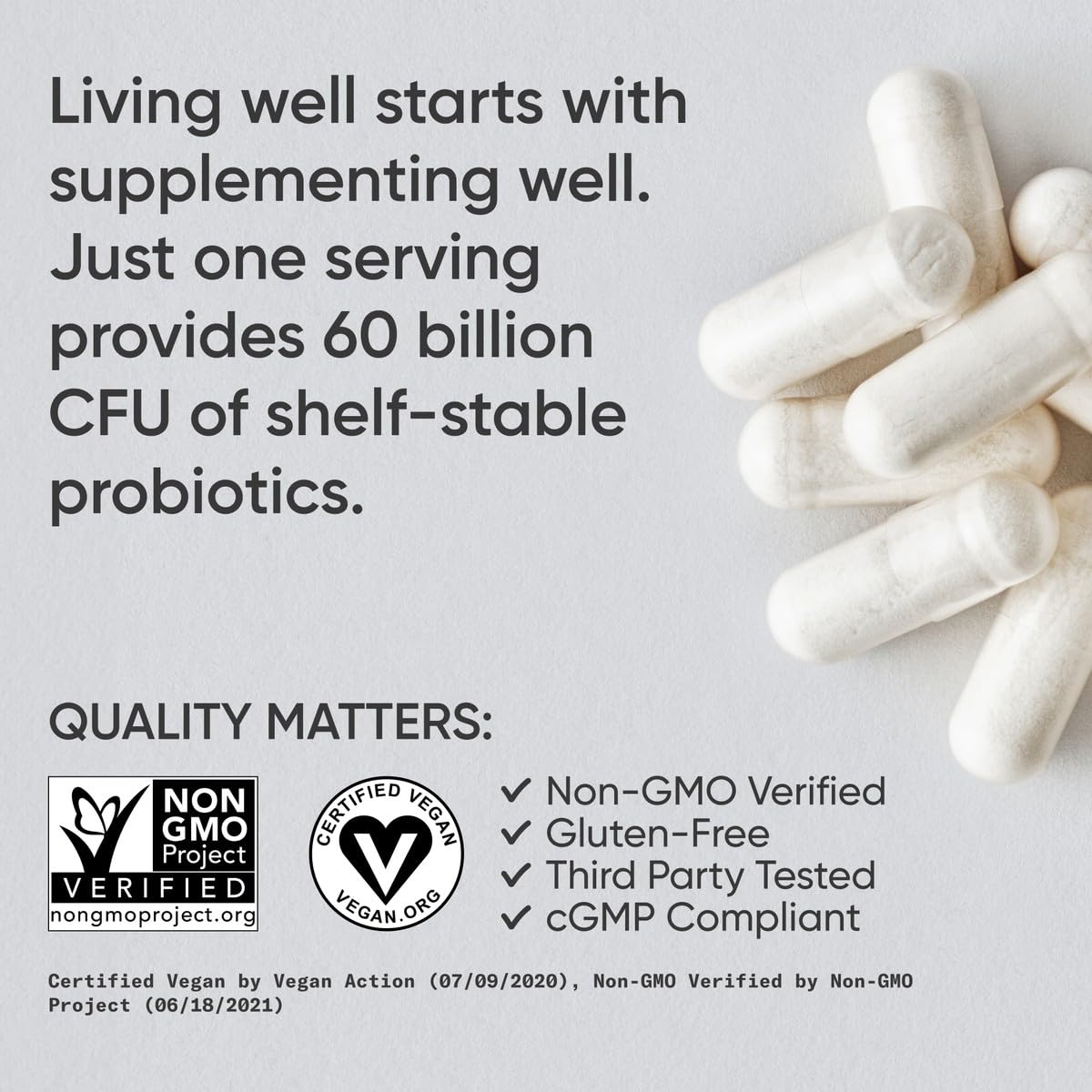 Sports Research Daily Probiotics with Prebiotics, 60 Billion CFU - Vegan Capsules for Gut Health & Digestive Support, Probiotics for Women & Men - Non-GMO Verified & Gluten Free - 30 Count Sports Research buy supplements Au