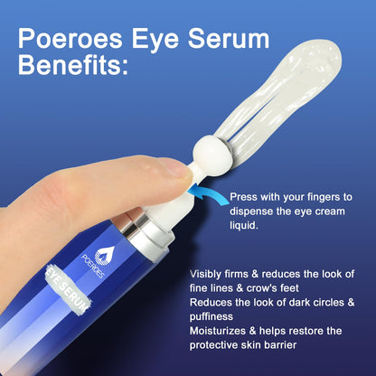 Eye Serum with 8% Caffeine 8% Retinol Hyaluronic Acid Niacinamide peptides for Puffy Bags Fine Lines Dark Circles Wrinkles