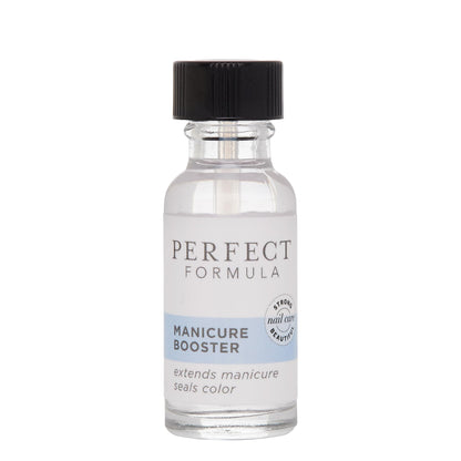 Perfect Formula Manicure Booster - Base and Top Coat Nail Strengthener, Keratin Treatment - Strengthener for Damaged Nails - Made In The USA .60 fl oz.