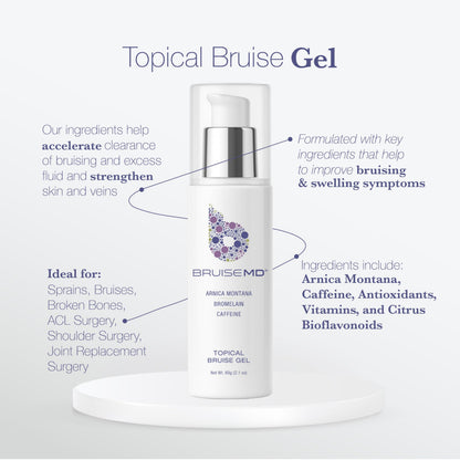 BruiseMD Topical Gel for Bruising and Swelling, 20% Arnica, Bromelain, Caffeine, Advanced Concentrated Bruise Treatment Formula, 60g (2 fl oz) BruiseMDBuy Supplements Australia