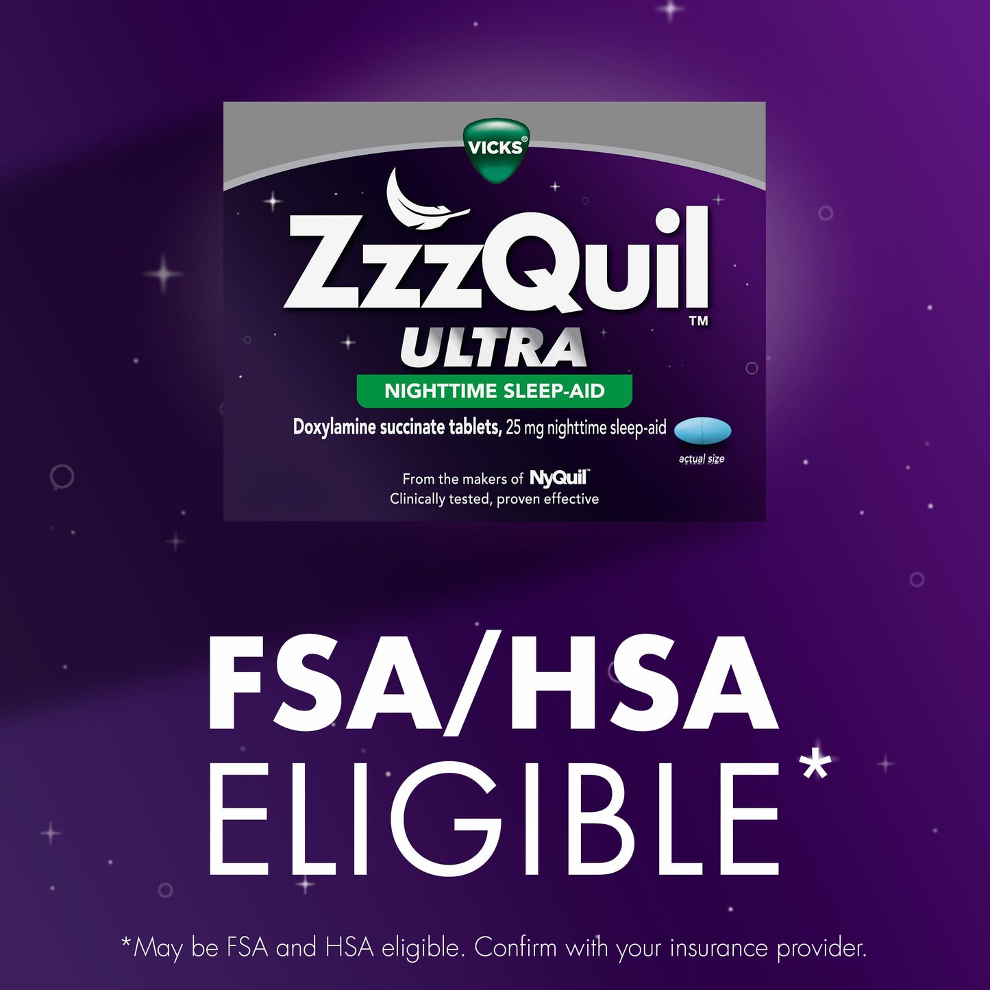 ZzzQuil ULTRA, Sleep Aid, Doxylamine Succinate 25mg, Sleep Aids for Adults, Nighttime Sleep Aid, 48 Tablets ZzzQuil buy supplements Au
