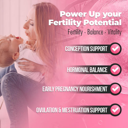 Fertili-t Female (90 Caps) Natural Fertility Support, Hormonal Balance & Prenatal Vitamins for Women, Conception Support, Natural Fertility Supplement with Aguaje & Red Maca (30-Day Supply) (1) AURA VITAMINS buy supplements Au