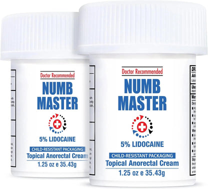 Clinical Resolution Numb Master 5% Lidocaine Topical Numbing Cream, 2 Pack of 1.25 Oz, Pain Relief Burn Itch Numb, Maximum Strength Topical Anesthetic with Allantoin, Vitamin E, Hemorrhoid Treatment Clinical ResolutionBuy Supplements Australia