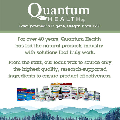 Quantum Health Super Lysine+ / Advanced Formula Lysine+ Immune Support with Vitamin C, Echinacea, Licorice, Propolis, Odorless Garlic (90 Tablets)