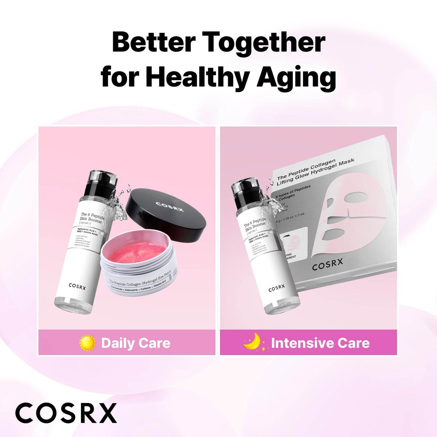 COSRX 6X Peptide Collagen Booster Toner Serum with Copper Peptides, Niacinamide & Hyaluronic Acid Skin Renewal Boosting