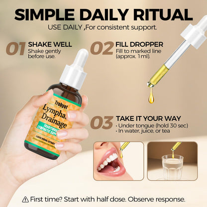 Trobyot Lymphatic Drainage Drops - Features Cleavers (Lymphatic), Prickly Ash Bark (Circulation), Red Clover Flower (Balance) - Immune Support Formula,2fl oz Trobyot buy supplements Au