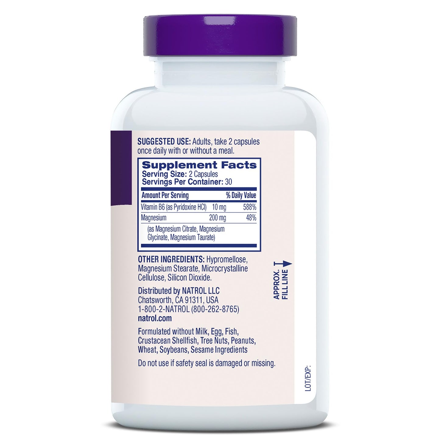 Natrol Triple Magnesium Complex Supplement, Glycinate, Citrate & Taurate 200mg High Absorption, Support Whole Body Wellness, 60 Capsules Natrol buy supplements Au