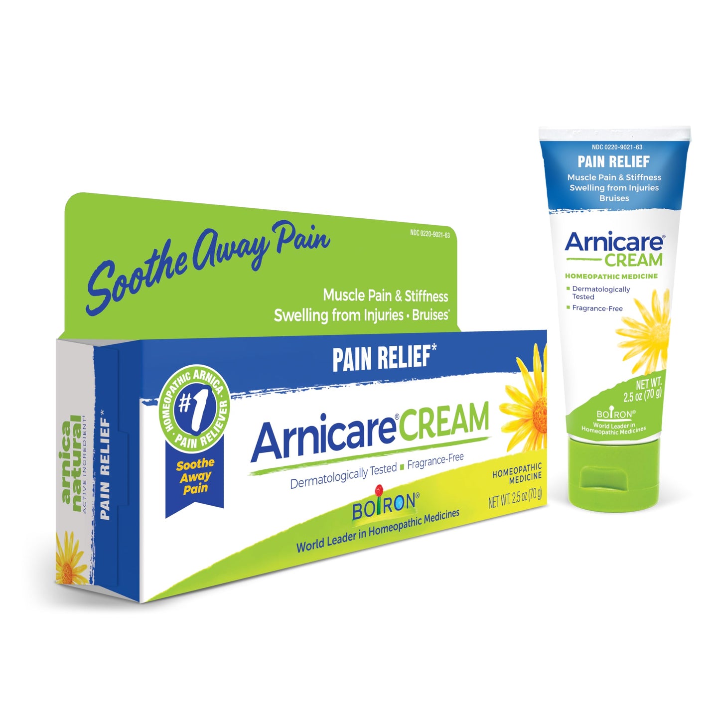 Boiron Arnicare Cream for Joint Pain, Muscle Pain, Swelling, Soreness, Stiffness, and Bruises - Fast Absorbing and Fragrance-Free - 2.5 oz BoironBuy Supplements Australia