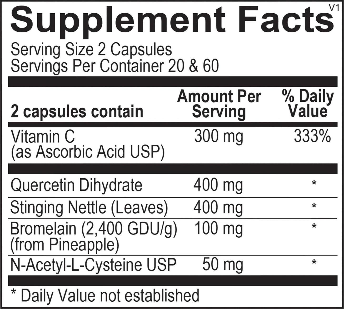 The Source Matters Alleviator Clear-ME SR Seasonal Allergy Relief and Immune Support | Quercetin, Bromelain, Stinging Nettles, NAC, and Vitamin C (40 Capsules) THE SOURCE MATTERS buy supplements Au