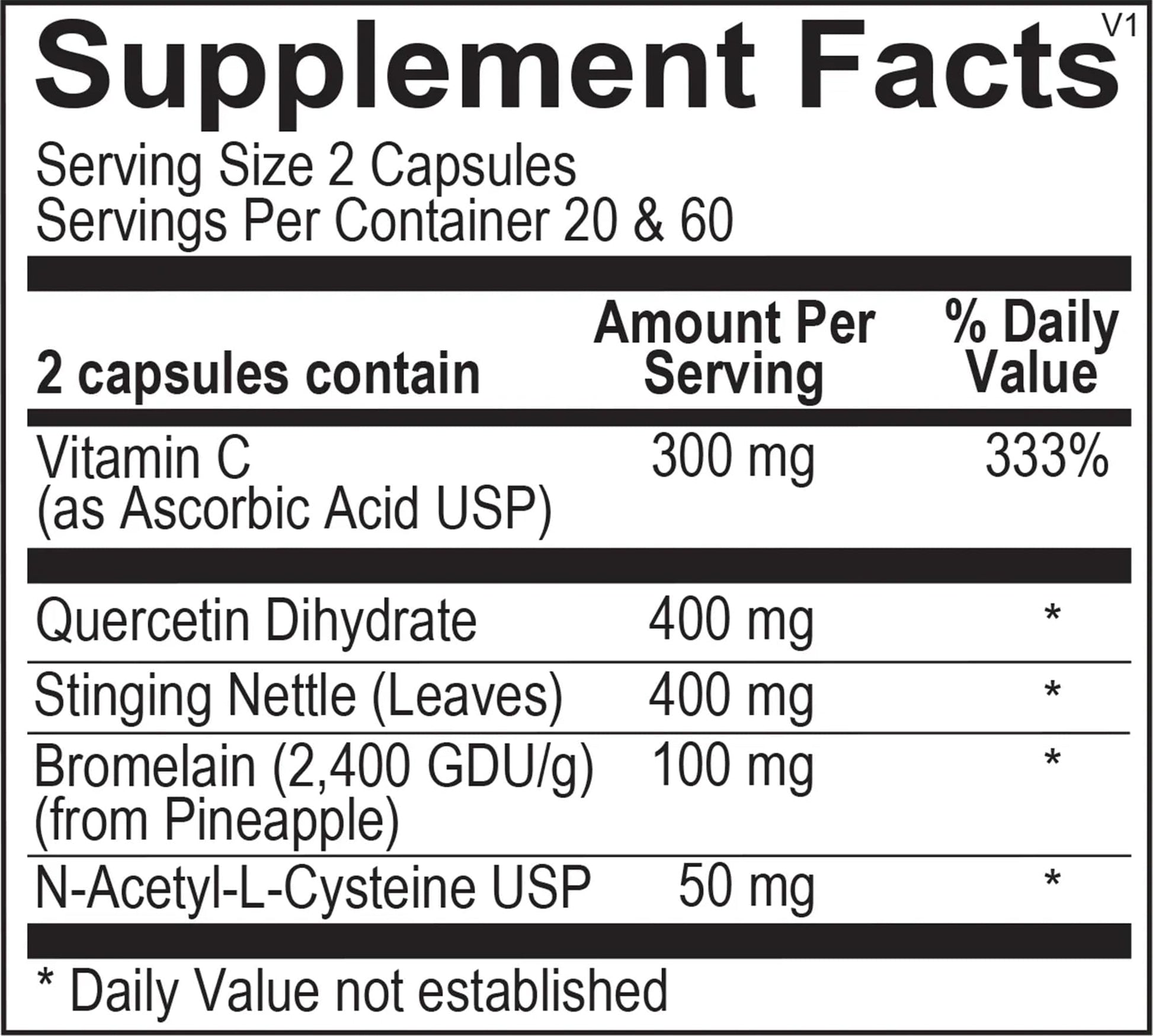 The Source Matters Alleviator Clear-ME SR Seasonal Allergy Relief and Immune Support | Quercetin, Bromelain, Stinging Nettles, NAC, and Vitamin C (40 Capsules) THE SOURCE MATTERS buy supplements Au