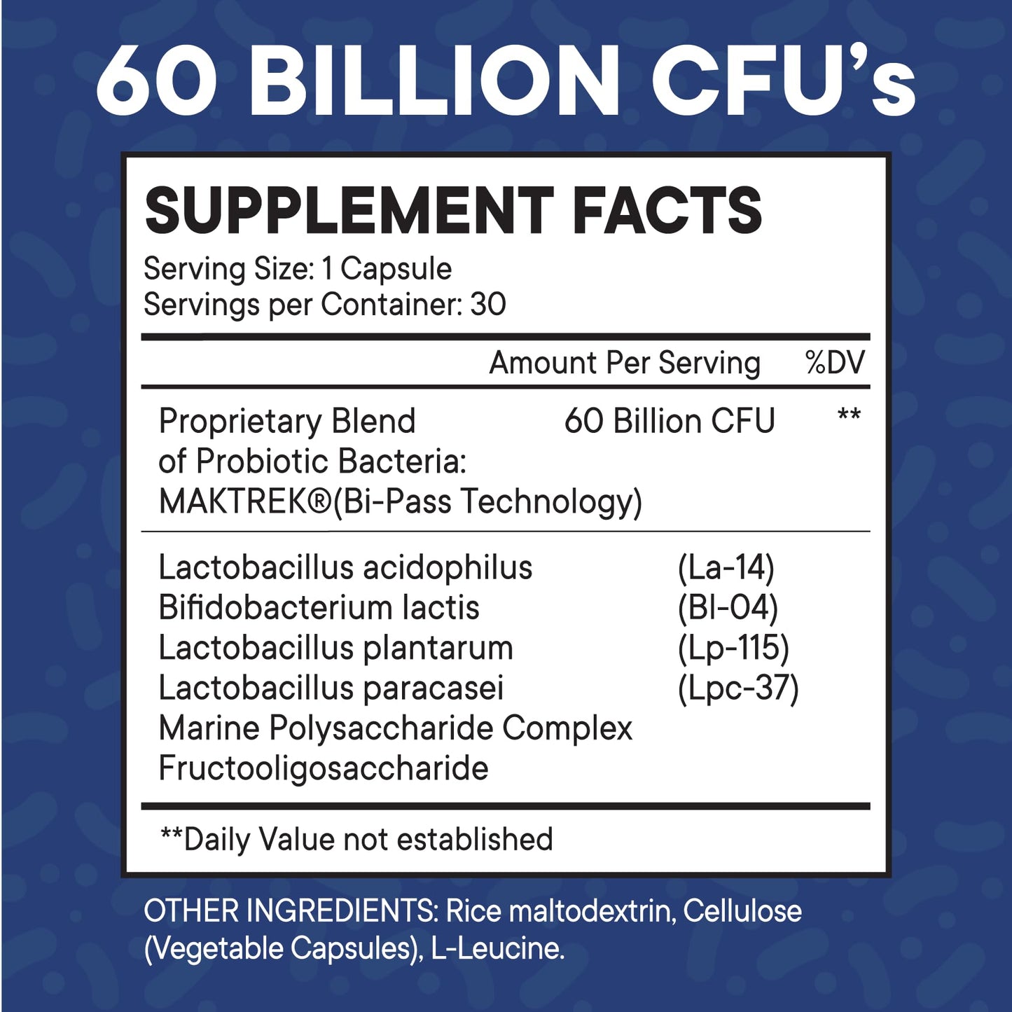 Probiotics 60 Billion CFU with Prebiotic Formula - Probiotics for Women and Men and Adults, 100% Natural Digestive Enzymes,