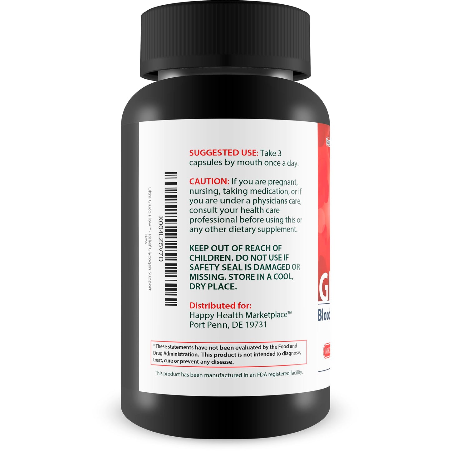Ultra Gluco Flow - Improved Formula - Our Best Blood Cleanse Detox Cleanse Blood Support Pills - Blood Health Blood Circulation Pills Detox Cleanse Blood Gluco Bio Sweet Relief Glycogen Support Happy Health Marketplace buy supplements Au