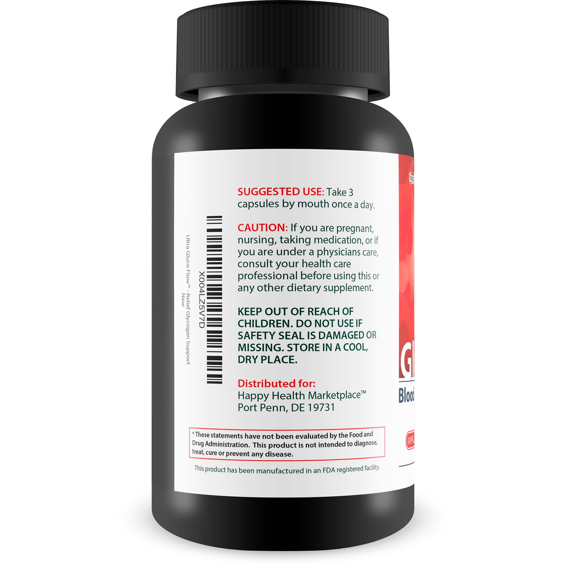 Ultra Gluco Flow - Improved Formula - Our Best Blood Cleanse Detox Cleanse Blood Support Pills - Blood Health Blood Circulation Pills Detox Cleanse Blood Gluco Bio Sweet Relief Glycogen Support Happy Health Marketplace buy supplements Au