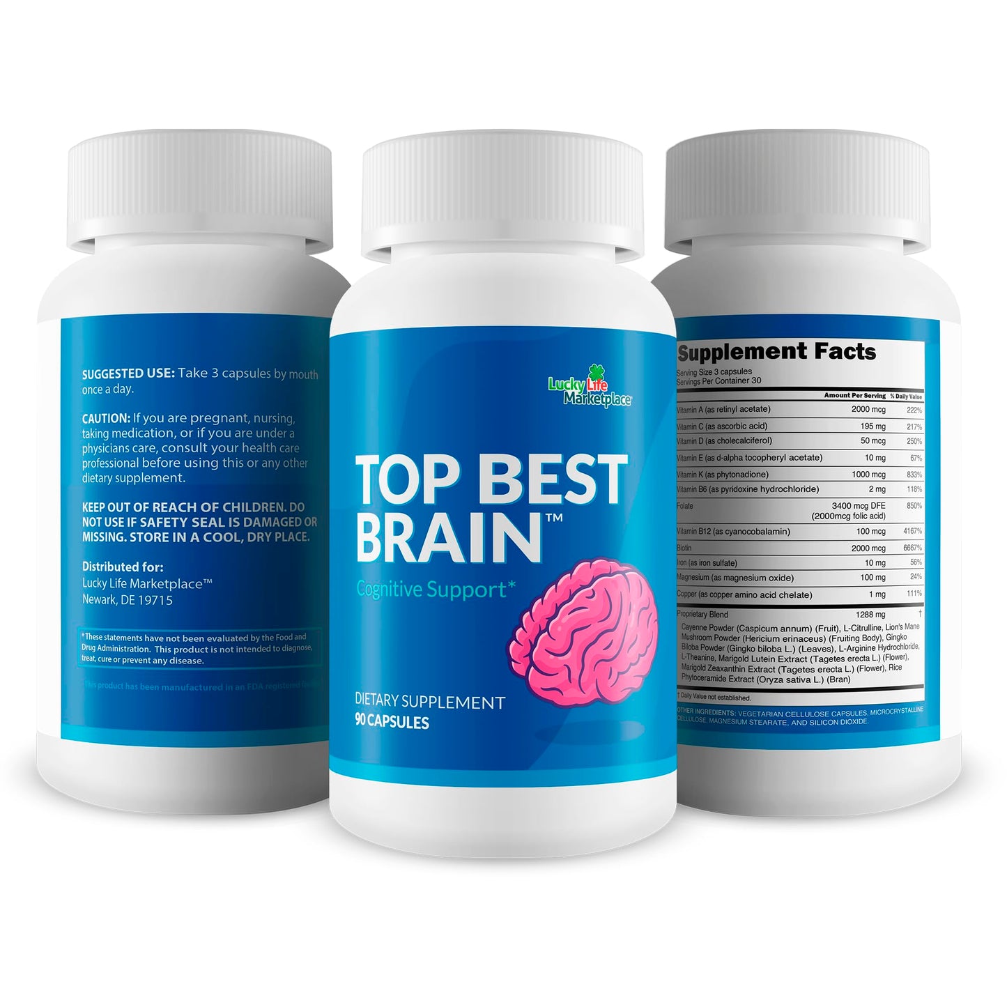 Top Best Brain - Cognitive Support Supplement for Memory, Focus, & Mental Clarity - Promote Improved Concentration, Cognition, & Motivation - Brain Pills for Cognitive Health - Nootropic Formula Generic buy supplements Au