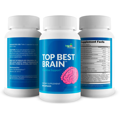 Top Best Brain - Cognitive Support Supplement for Memory, Focus, & Mental Clarity - Promote Improved Concentration, Cognition, & Motivation - Brain Pills for Cognitive Health - Nootropic Formula Generic buy supplements Au