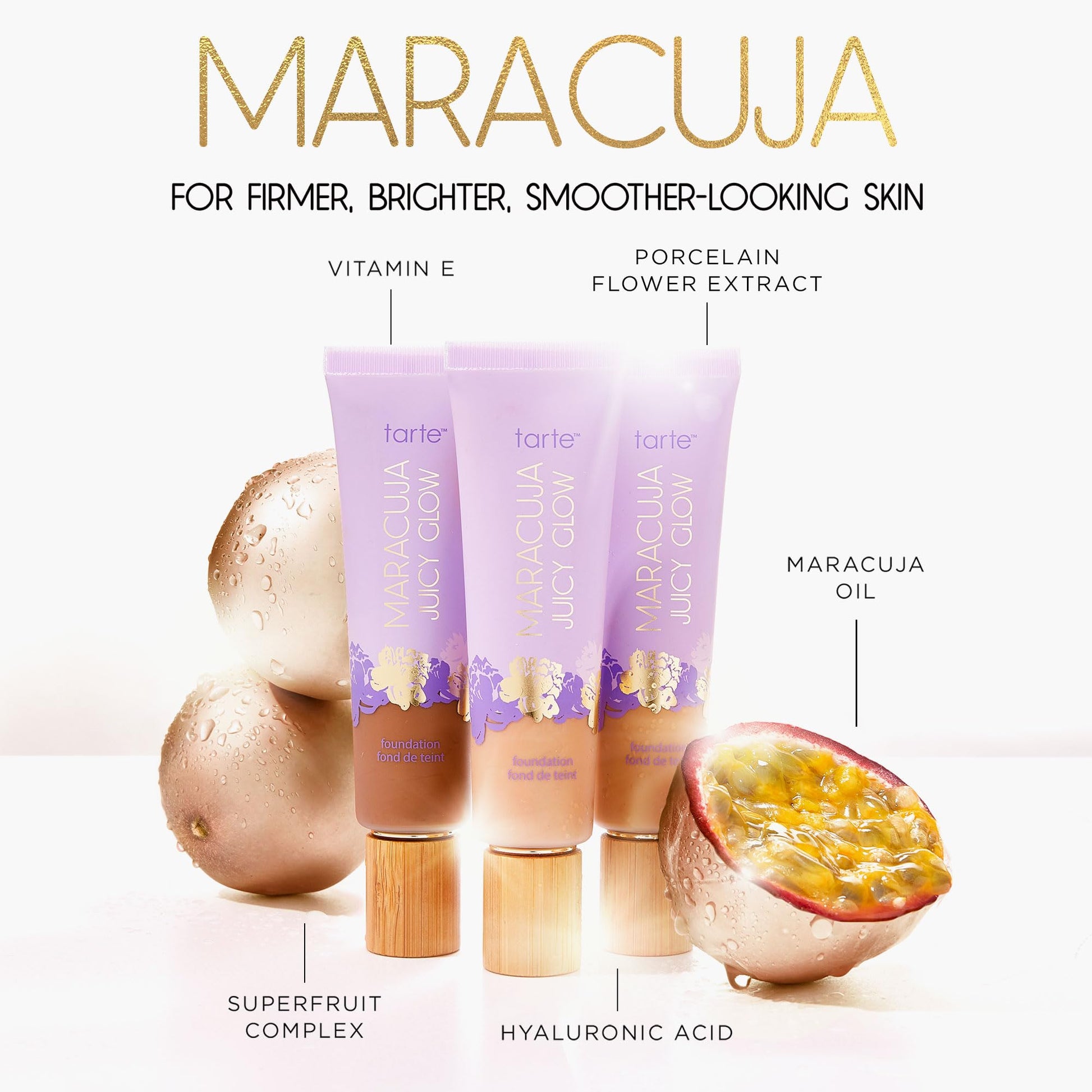 tarte maracuja juicy glow tint – Lightweight Tinted Moisturizer with Hyaluronic Acid for Radiant Skin, Buildable Medium Coverage, Waterproof, Vegan, Cruelty-Free, full size, 16B fair-light beige tarte buy supplements Au