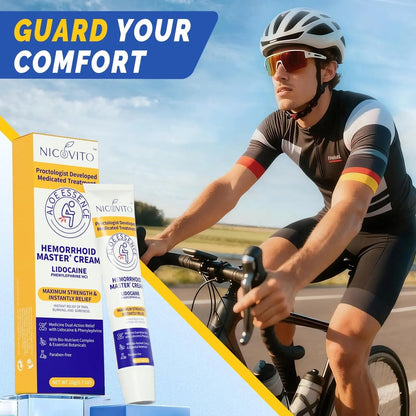 NICOVITO Hemorrhoid & Fissure Treatment Cream, 4% Lidocaine & Phenylephrine HCl Ointment, Maximum Strength Fast Relief for Pain, Itching & Swelling, External Use (0.7 oz) NICOVITOBuy Supplements Australia