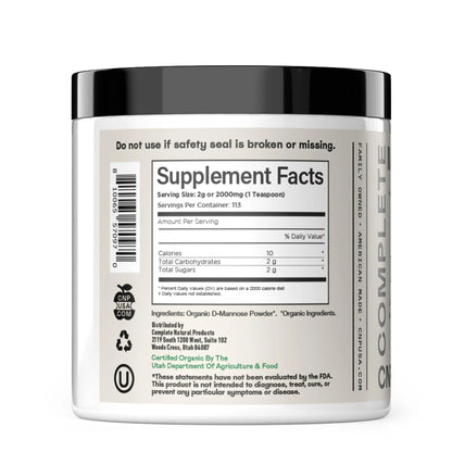 CNP Organic D Mannose Powder 2000mg - Powder D Mannose Supplement for UTI Support, Pure D-Mannose Powder from Guar Beans, Vegan Non GMO Clean Formula, Bladder Urinary Tract Health Supplement Use Complete Natural ProductsBuy Supplements Australia