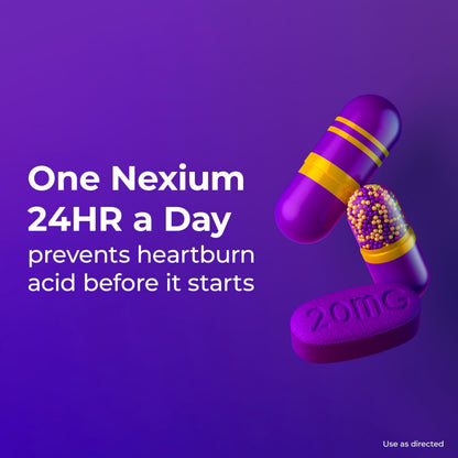 Nexium 24HR ClearMinis Acid Reducer Heartburn Relief Delayed Release Capsules for All-Day and All-Night Protection from Frequent Heartburn, Heartburn Medicine with Esomeprazole Magnesium - 42 Count Nexium buy supplements Au