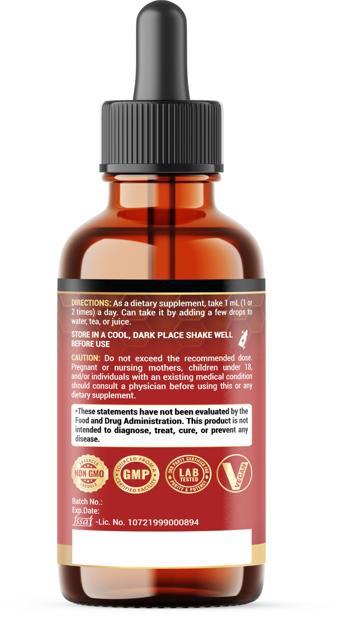 Penhoment 6in1 Sea Moss Drops with Black Seed Oil Irish Seamoss, Ashwagandha, Burdock Root & Bladderwrack - 1FL Oz - 30 Day Supply Penhoment buy supplements Au