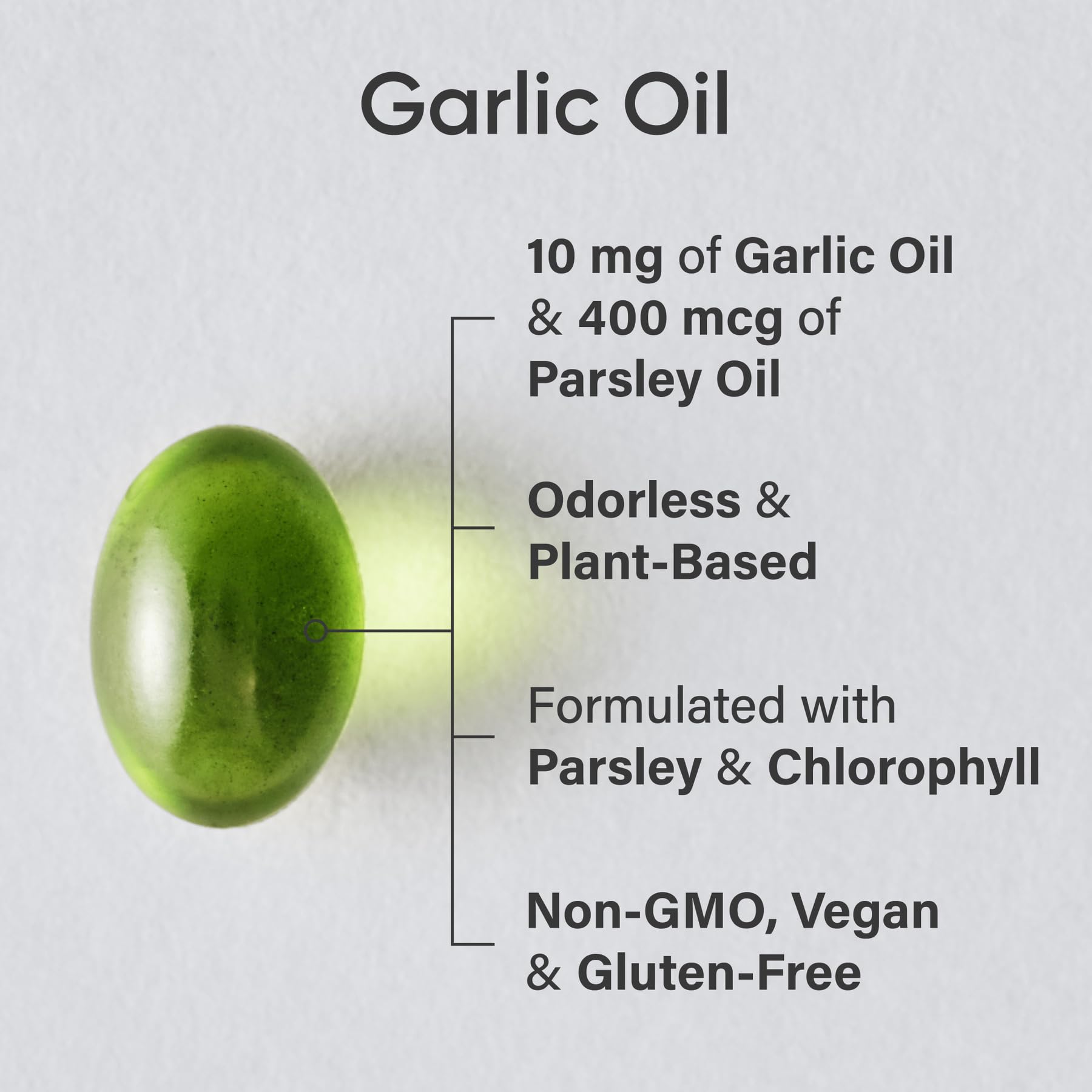 Sports Research® Odorless Garlic Oil Pills with Parsley & Chlorophyll - Vegan Certified · Non-GMO · Gluten Free - 150 Plantgel Capsules Sports Research buy supplements Au