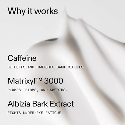 The INKEY List Caffeine Eye Cream, Reduce Eye Puffiness and Dark Circle, Blur Fine Lines, 0.5 fl oz