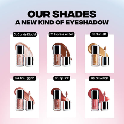 Sacheu Liquid Eyeshadow STAY-N Longwear Eye Makeup — Buildable Highly Pigmented & Blendable Eye Shadow Cream in Matte & Shimmer Finishes, Candy Dipp’d SacheuBuy Supplements Australia