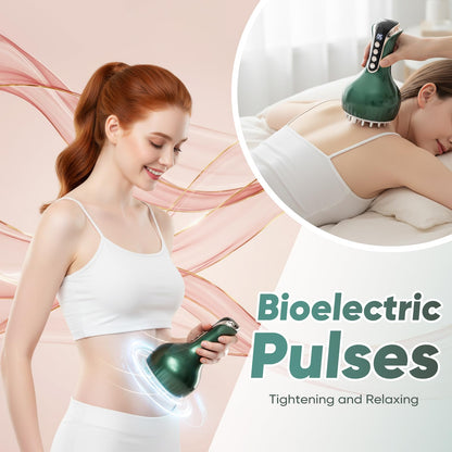chufa Lymphatic Drainage Massager – 3-in-1 Microcurrent, Heat & Vibration Cellulite Massager for Legs/Arms/Belly, 35-Speed Adjustable, Rechargeable & Portable chufa buy supplements Au