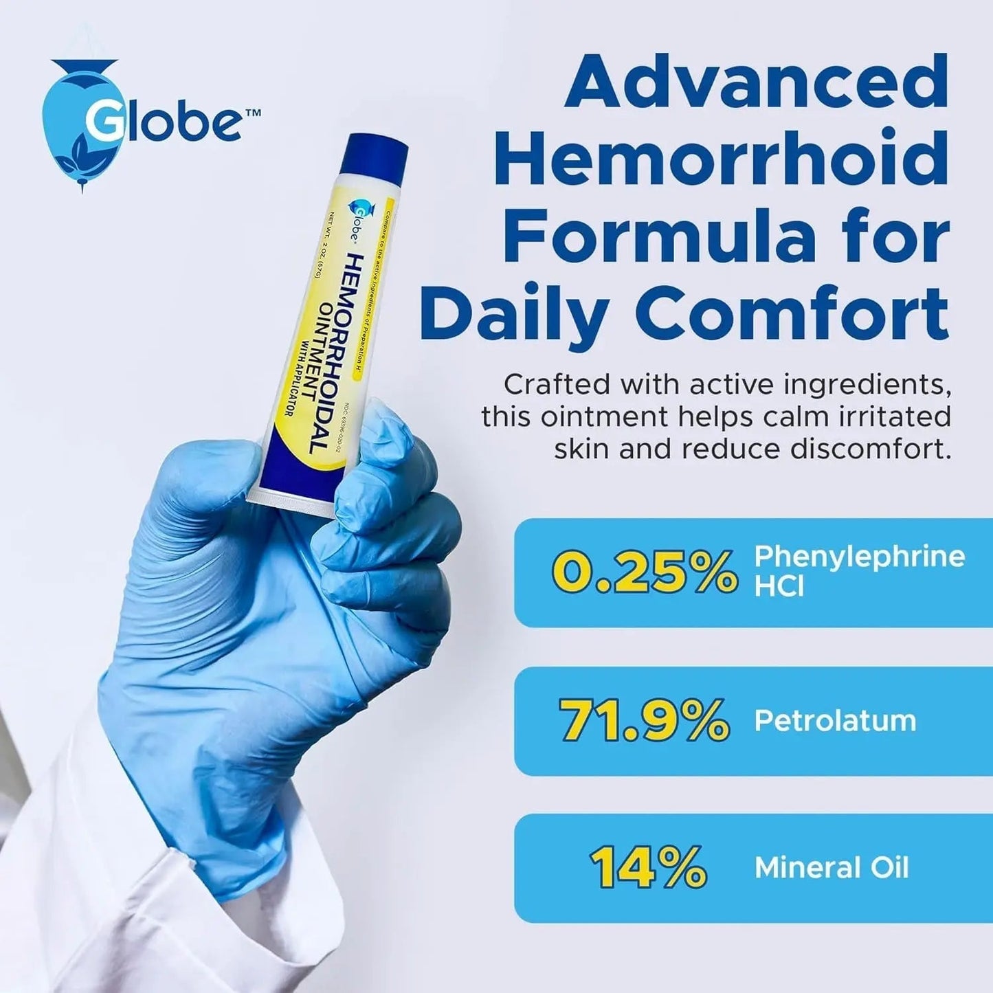 Hemorrhoidal Pain Relief Ointment 2 oz (56g) Per Tube Hemorrhoid Treatment for Fast Acting Itch, Swelling, and Maximum Strength Pain Relief (3 Pack) Hemorrhoidal OintmentBuy Supplements Australia