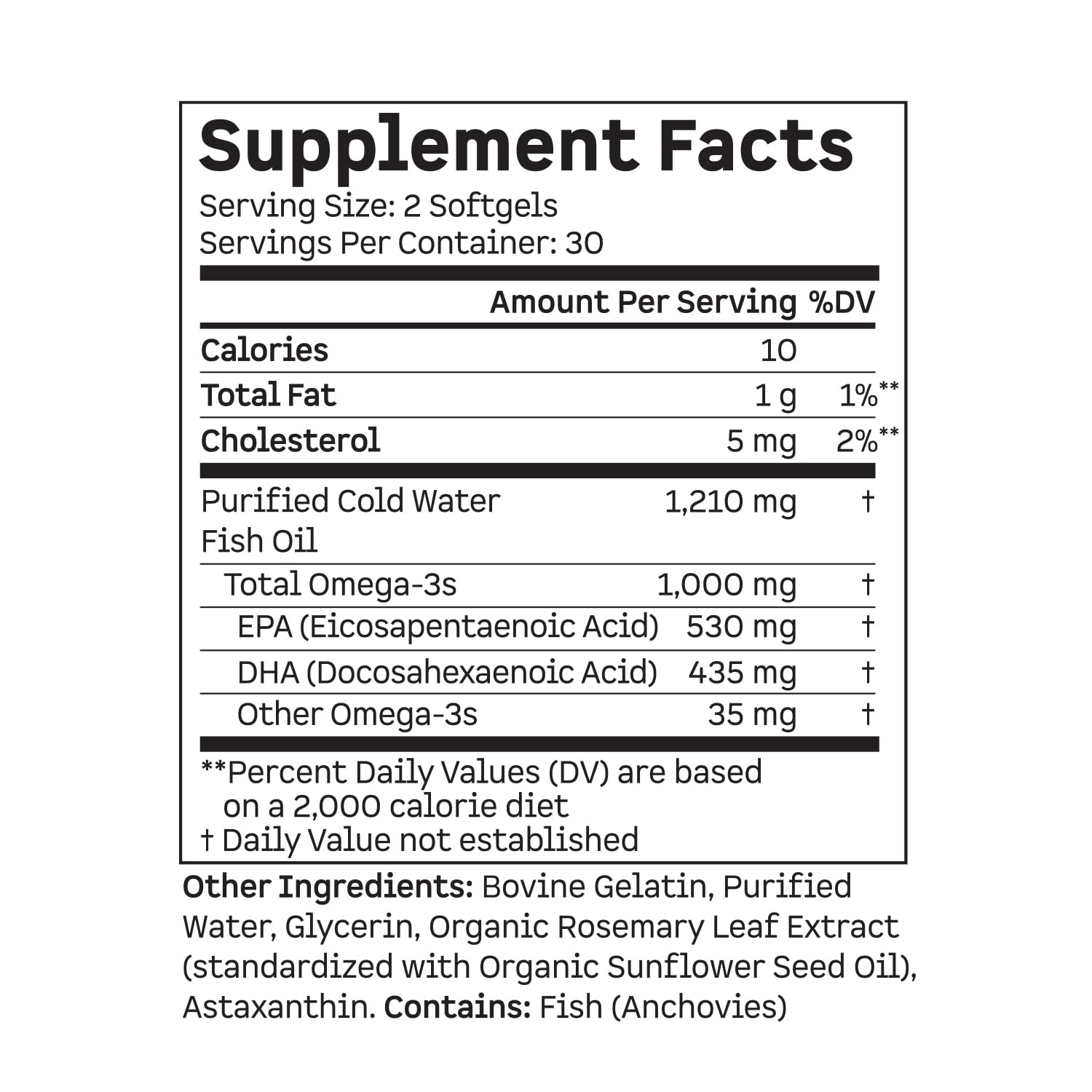 Kion Omega - Omega 3 Fatty Acid Supplements - DHA Supplements - Mini Fish Oil Softgels - Omega 3 DHA EPA Fish Oil Pills - Fish Oil 1,000 mg - 30 Servings KionBuy Supplements Australia