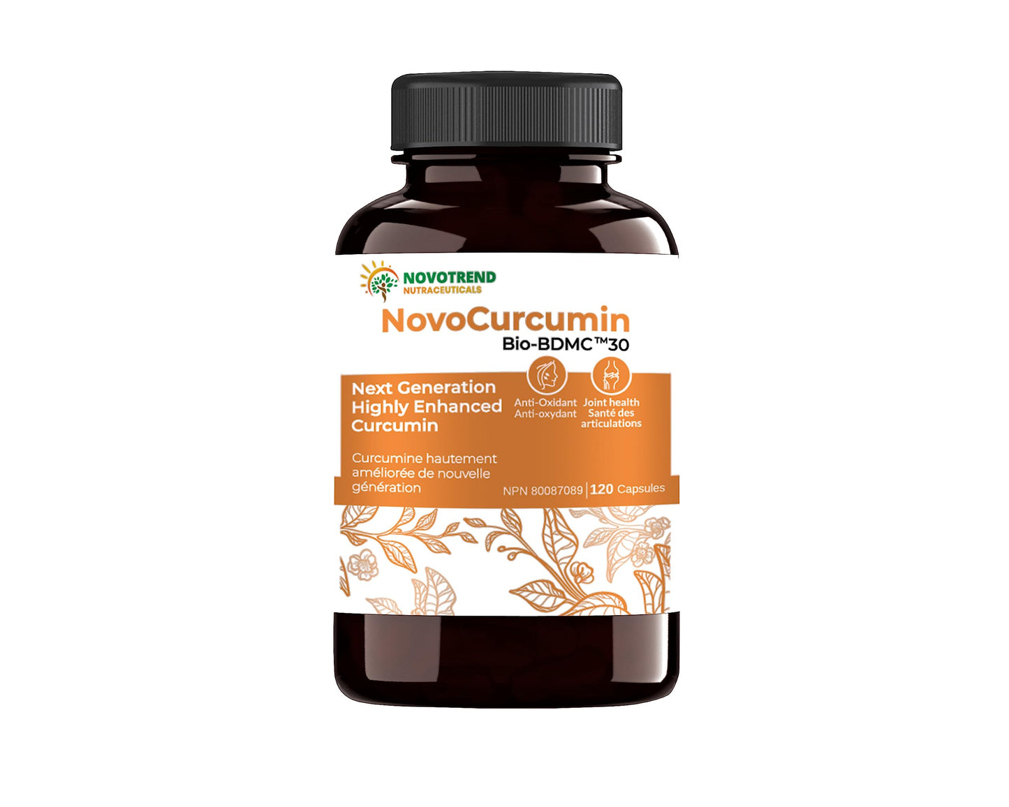 BIOBDMC NovoCurcumin-Next Generation Highly Enhanced Curcumin- 120 Capsules BIOBDMCBuy Supplements Australia