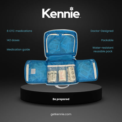 80-Piece OTC Medication Kit, Doctor Designed First Aid & Medicine Organizer with Pain, Fever, Allergy & Stomach Relief for Home, Travel & Emergency Kennie buy supplements Au