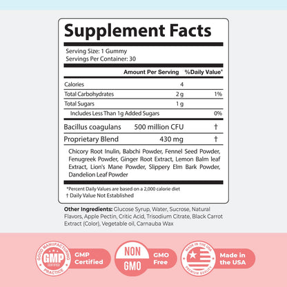 Nature’s NutriWave PrimeBiome Probiotic Gummies – Plant-Based Blend with Inulin, Lion’s Mane, Ginger & More– Non-GMO, No Stimulants, GMP Certified – 30 Gummies, 1 Month Supply Nature’s NutriWaveBuy Supplements Australia