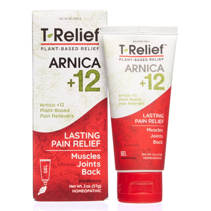 MediNatura T-Relief Extra Strength Discomfort Relief Gel-Extra-Strength Arnica Gel for Fast-Acting Relief-Supports Mobility & Body Aches-Homeopathic & Plant-Based-Paraben-Free-Non-Sticky - 2 oz MediNaturaBuy Supplements Australia