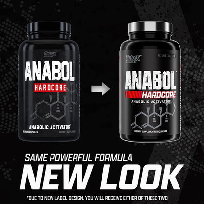 Nutrex Research Anabol Hardcore Anabolic Activator, Muscle Builder and Hardening Agent, 60 Pills